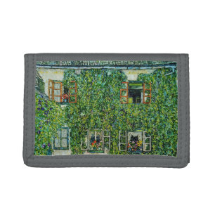 Gustav Klimt - The House of Guardaboschi Tri-fold Wallet