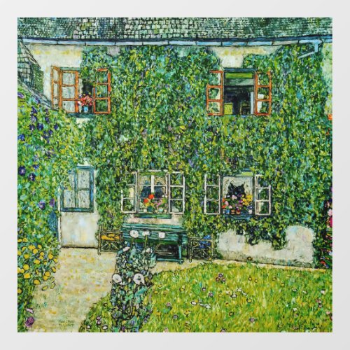 Gustav Klimt _ The House of Guardaboschi Window Cling