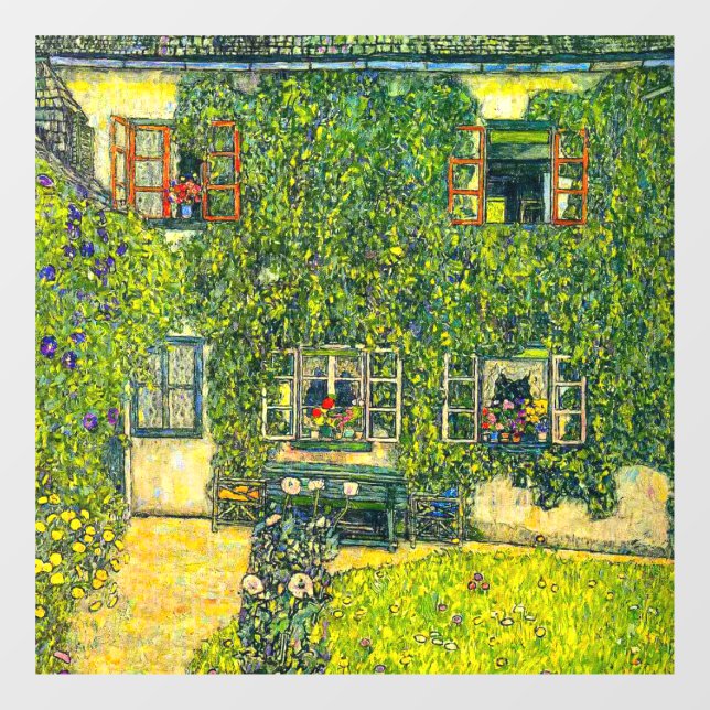 Gustav Klimt The House of Guardaboschi Window Cling (Sheet)