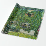 Gustav Klimt - The House of Guardaboschi Wrapping Paper<br><div class="desc">The House of Guardaboschi / House in Weissenbach of Attersee Lake - Gustav Klimt,  Oil on Canvas,  1912</div>