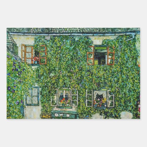 Gustav Klimt _ The House of Guardaboschi Wrapping Paper Sheets