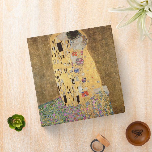Gustav Klimt | The Kiss, 1907-08 3 Ring Binder (In Situ)