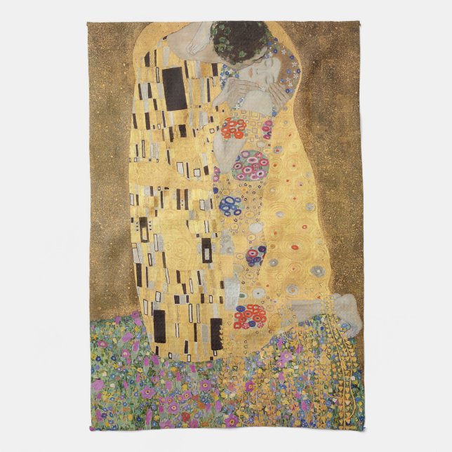 Gustav Klimt | The Kiss, 1907-08 Kitchen Towel (Vertical)