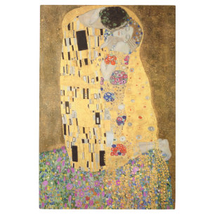 Gustav Klimt   The Kiss, 1907-08 Metal Print