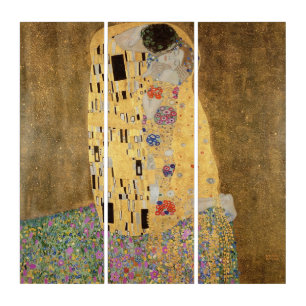 Gustav Klimt   The Kiss, 1907-08 Triptych