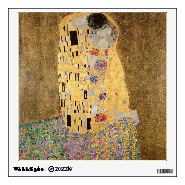 Gustav Klimt | The Kiss, 1907-08 Wall Decal (Front)
