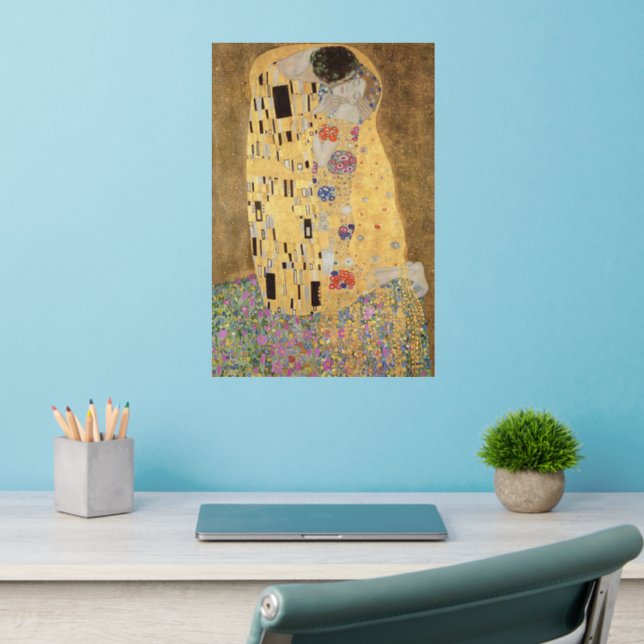 Gustav Klimt | The Kiss, 1907-08 Wall Decal (Home Office 2)