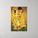 Gustav Klimt  The Kiss (1907-1908) Canvas Print