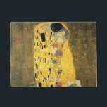 GUSTAV KLIMT - The kiss 1907 Doormat<br><div class="desc">GUSTAV KLIMT - The kiss 1907
Oil and gold foil on canvas</div>
