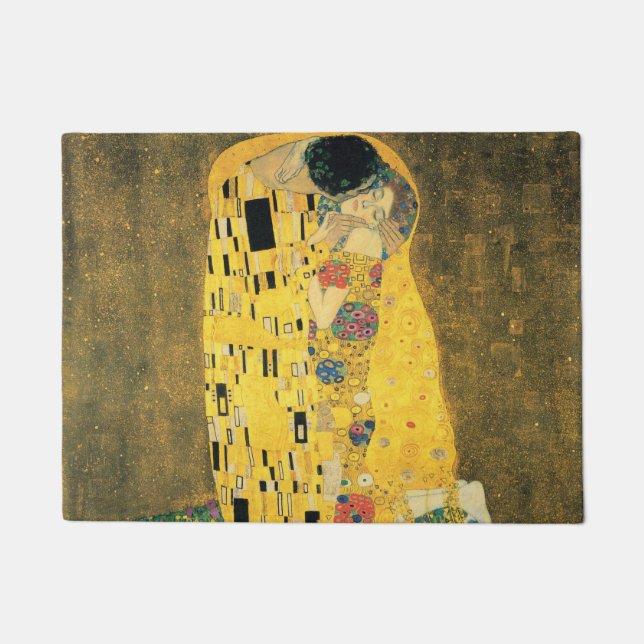 GUSTAV KLIMT - The kiss 1907 Doormat (Front)