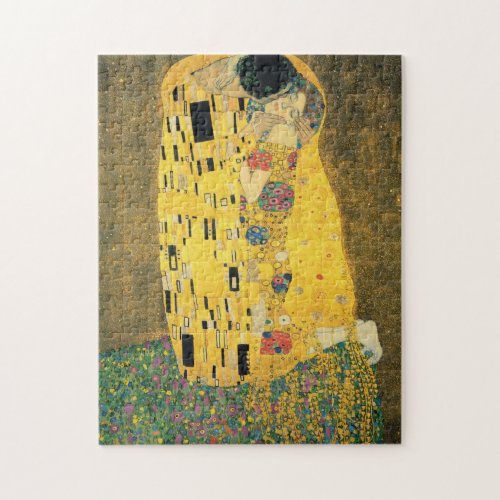 GUSTAV KLIMT _ The kiss 1907 Jigsaw Puzzle
