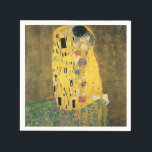 GUSTAV KLIMT - The kiss 1907 Paper Napkins<br><div class="desc">GUSTAV KLIMT - The kiss 1907
Oil and gold foil on canvas</div>