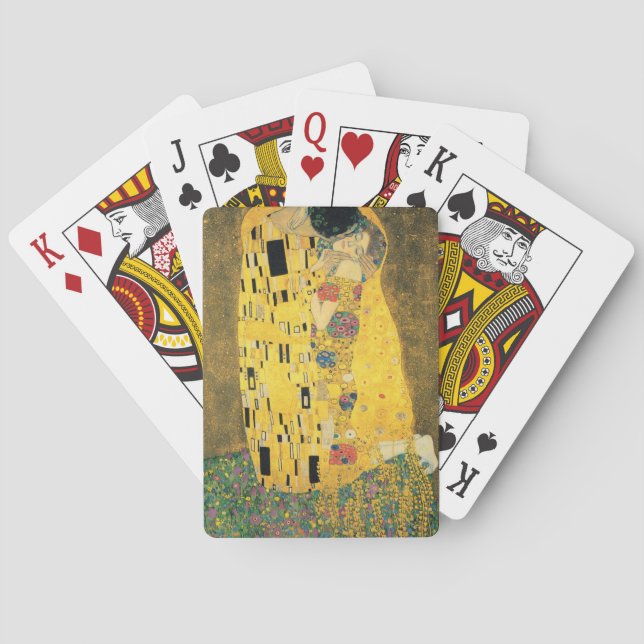 GUSTAV KLIMT - The kiss 1907 Poker Cards (Back)