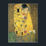 GUSTAV KLIMT - The kiss 1907 Postcard<br><div class="desc">GUSTAV KLIMT - The kiss 1907
Oil and gold foil on canvas</div>