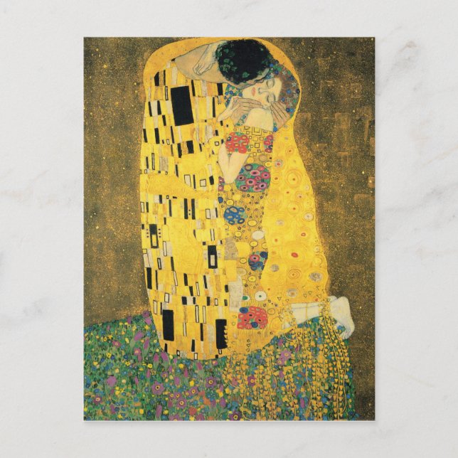 GUSTAV KLIMT - The kiss 1907 Postcard (Front)