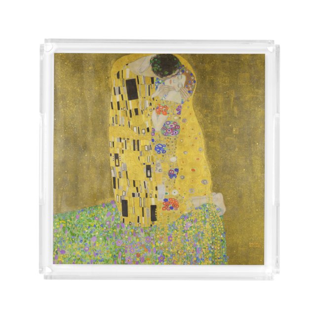 Gustav Klimt - The Kiss Acrylic Tray (Front)
