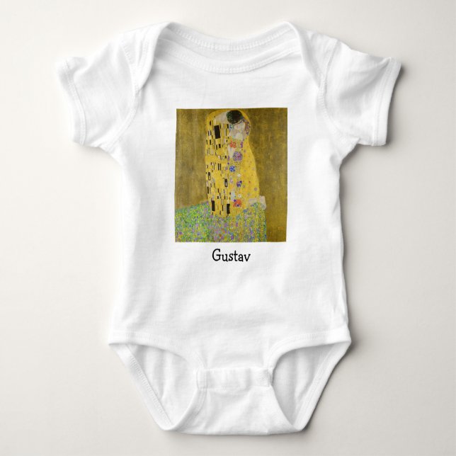 Gustav Klimt - The Kiss Baby Bodysuit (Front)