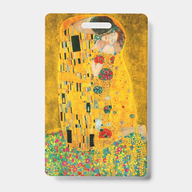 Gustav Klimt The Kiss Badge (Front)