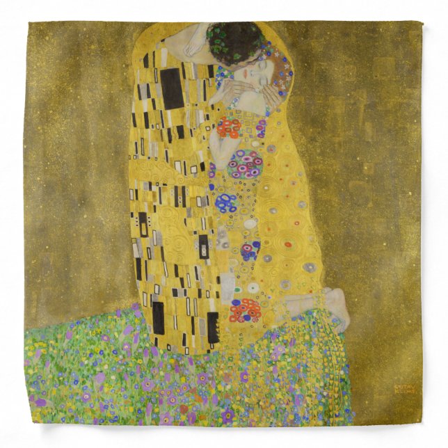 Gustav Klimt - The Kiss Bandana (Front)