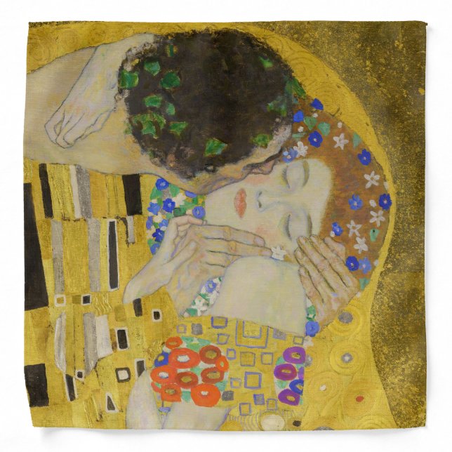 Gustav Klimt - The Kiss Bandana (Front)