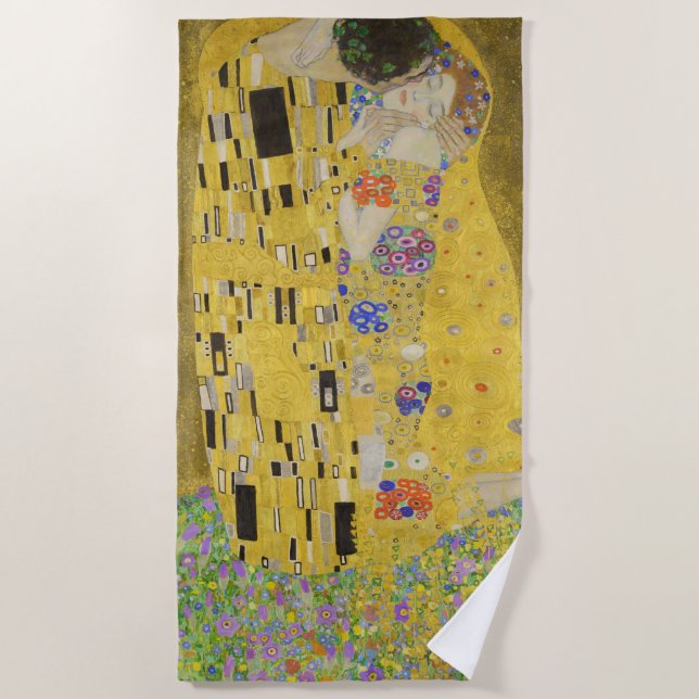 Gustav Klimt - The Kiss Beach Towel (Front)