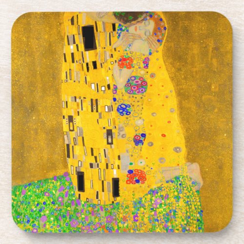 Gustav Klimt The Kiss Beverage Coaster