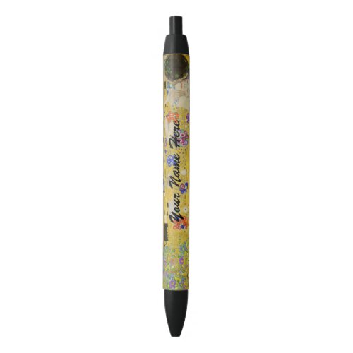 Gustav Klimt _ The Kiss Black Ink Pen
