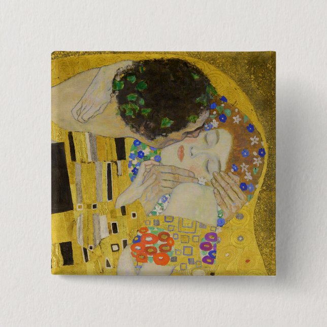 Gustav Klimt - The Kiss Button (Front)