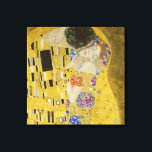 Gustav Klimt - The Kiss Canvas Print<br><div class="desc">The Kiss / Der Kuss - Gustav Klimt in 1907-1908</div>