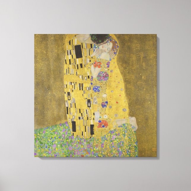 Gustav Klimt The Kiss Canvas Print (Front)