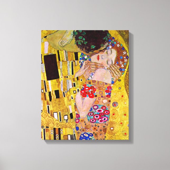 Gustav Klimt - The Kiss Canvas Print (Front)