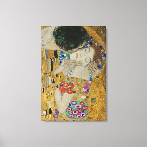 Gustav Klimt The Kiss Canvas Print