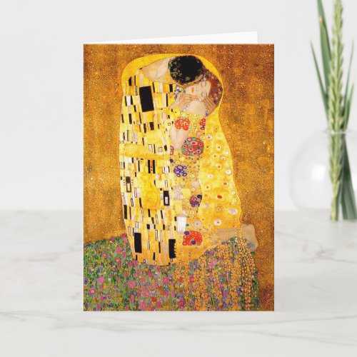 Gustav Klimt The Kiss Card