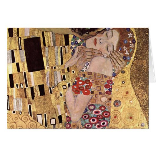 Gustav Klimt ~ the Kiss Cards (Front Horizontal)