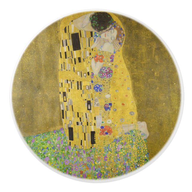 Gustav Klimt - The Kiss Ceramic Knob (Front)
