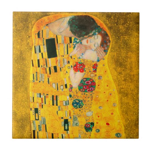 Gustav Klimt The Kiss Ceramic Tile