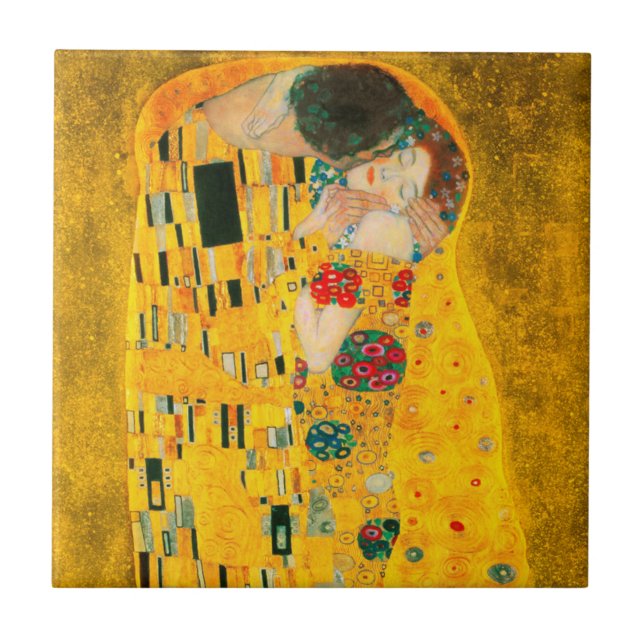 Gustav Klimt The Kiss Ceramic Tile (Front)