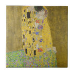 Gustav Klimt - The Kiss Ceramic Tile<br><div class="desc">The Kiss / Der Kuss - Gustav Klimt in 1907-1908</div>