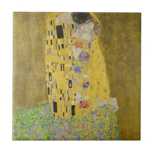 Gustav Klimt _ The Kiss Ceramic Tile