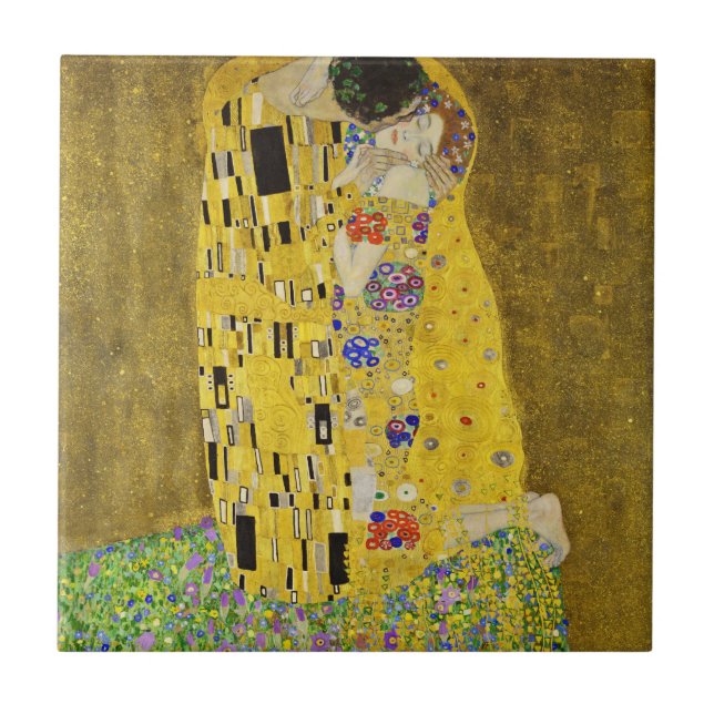 Gustav Klimt - The Kiss Ceramic Tile (Front)