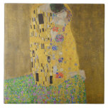 Gustav Klimt The Kiss Ceramic Tile<br><div class="desc">The Kiss is the most iconic and famous painting by Gustav Klimt. It's a beautiful golden painting of a couple deeply in love sharing a romantic moment of a passionate kiss. Get your high quality gift ideas and wonderful products featuring this wonderful masterpiece. Check out our store fore more Klimt...</div>
