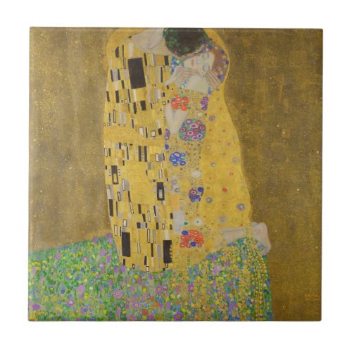 Gustav Klimt The Kiss Ceramic Tile