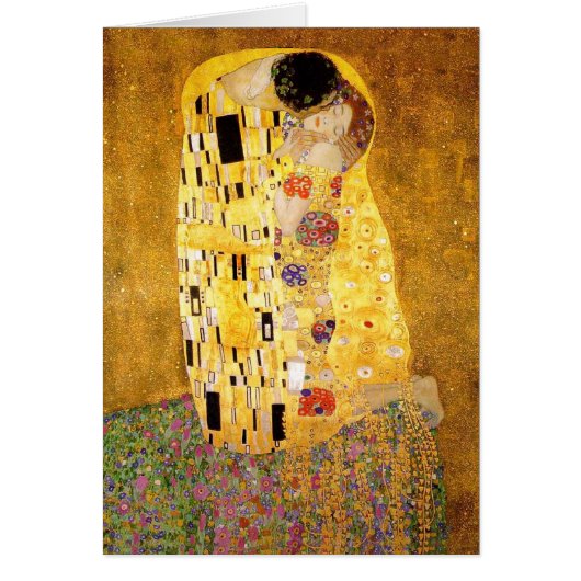Gustav Klimt The Kiss Classic Painting (Front)