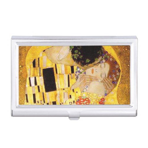 Gustav Klimt The Kiss Classic Painting Business Card Case