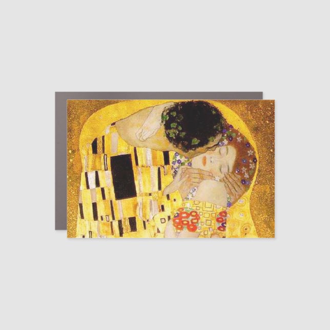 Gustav Klimt The Kiss Classic Painting Car Magnet (Front)
