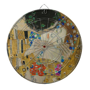 Gustav Klimt The Kiss Classic Painting Dart Board