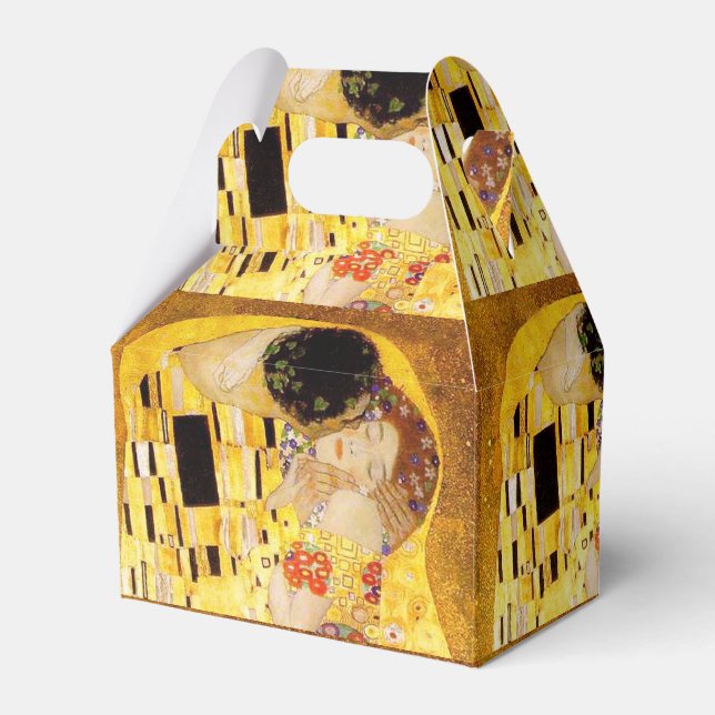 Gustav Klimt The Kiss Classic Painting Favor Boxes (Front Side)