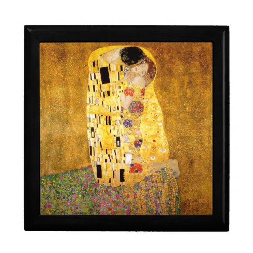 Gustav Klimt The Kiss Classic Painting Keepsake Box