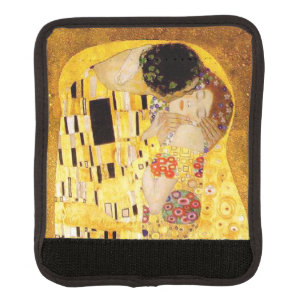 Gustav Klimt The Kiss Classic Painting Luggage Handle Wrap