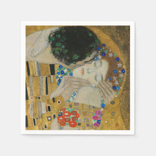 Gustav Klimt The Kiss Classic Painting Napkins
